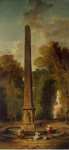 Robert Hubert Landscape with an Obelisk  - Hermitage